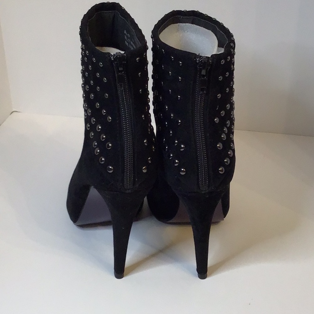 MIXX  JENNY BLACK SUEDE ANKLE SHOES SZ 10 - Picture 3 of 13